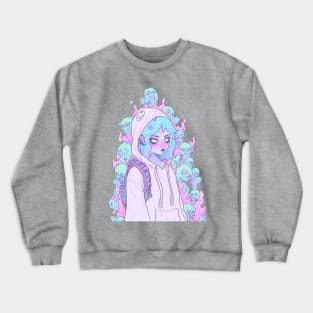 Pastel Goth Hunted Witchy Girl Crewneck Sweatshirt